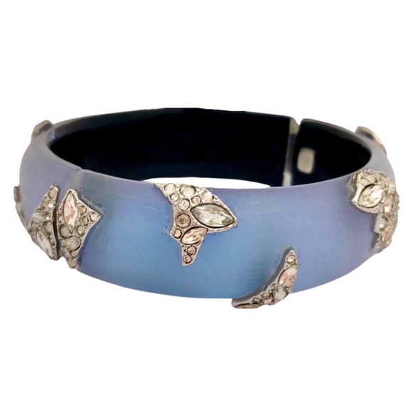 ALEXIS BITTAR • Lucite Crystal Encrusted Bangle Bracelet - Picture 6 of 7